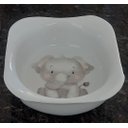 Ver imagem 7 de Kit Higiene Bebê Safari 4 Peças - Potes, Porta Álcool e Molhadeira Decorada - Peças Porcelana Tampas