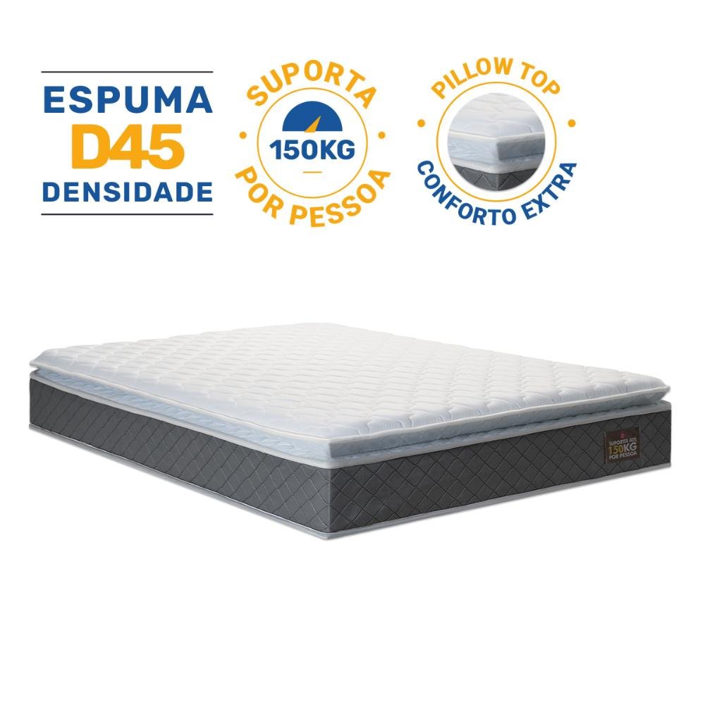 Colchão de Espuma D45 Pillow Top Fort Comfort Queen 158cm - 3