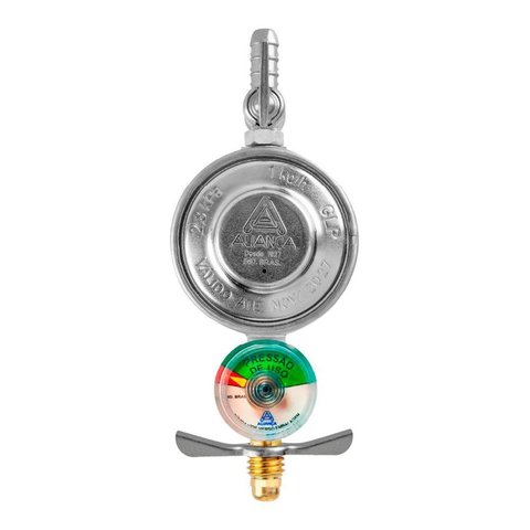 Regulador para Gás Doméstico 504/01 com Manometro Aliança