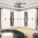 Ver imagem 1 de Closet Casal Duplo Rubi Premium 16 Portas Plus 8 Gavetas