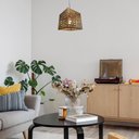 Ver imagem 7 de Luminária Teto Pendente Mdf Lâmina Madeira Elegante Rústica
