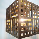 Ver imagem 4 de Luminária Teto Pendente Mdf Lâmina Madeira Elegante Rústica