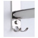 Ver imagem 3 de Toalheiro Cromado Duplo Porta Toalha 60cm para Hotel Banheiro Casa Lavabo