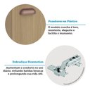 Ver imagem 7 de Cozinha Modulada Completa com Bancada Ilha 8 Peças com Tampo e Rodapé Classic Luciane Móveis