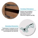 Ver mais imagens de Cozinha Modulada Completa com Bancada Ilha 8 Peças com Tampo e Rodapé Classic Luciane Móveis