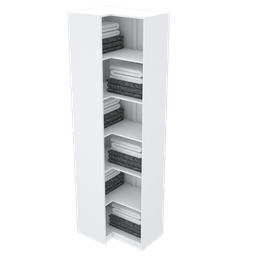 Módulo de Canto para Closet M271.b (loja, Closet) 2,40a Mundi Moveis - 1 Módulo de Canto para Closet M271.b (loja, Closet) 2,40a Mundi Moveis - 1