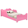 Cama Infantil Kids Nuvem 100% Mdf Grade de Proteção Montessori:rosa/branco - 1