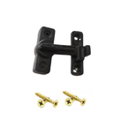 Ver imagem 5 de 1 Puxador de Porta Sanfonada Bcf + 1 Trinco Preto