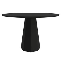 Mesa de Jantar Isis 1,20X1,20 Preto New Ceval - 1