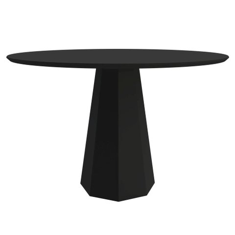Mesa de Jantar Isis 1,20X1,20 Preto New Ceval