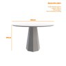 Mesa de Jantar Isis 1,20X1,20 Preto New Ceval - 2