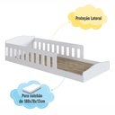 Ver imagem 5 de Cama Montessoriana Infantil de Chão com Cercado Linha Encanto Branco - Completa Móveis
