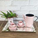 Ver imagem 2 de Bandeja Decorativa Espelhada Dourada 44,5x26,5cm Duler
