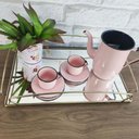 Ver mais imagens de Bandeja Decorativa Espelhada Dourada 44,5x26,5cm Duler