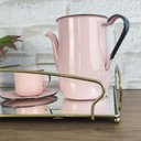 Ver imagem 5 de Bandeja Decorativa Espelhada Dourada 44,5x26,5cm Duler