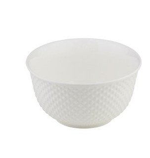 Bowl de Porcelana New Bone Dots Branco 12,5x7cm - 2 Unidades Lyor