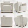 Kit 2 Poltronas Decorativas Bridge Clássica Bouclé Premium De Luxo Sala  Recepção Design Autoral - 4