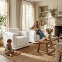 Ver imagem 1 de Kit 2 Poltronas Decorativas Bridge Clássica Bouclé Premium De Luxo Sala  Recepção Design Autoral