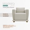 Kit 2 Poltronas Decorativas Bridge Clássica Bouclé Premium De Luxo Sala  Recepção Design Autoral - 7