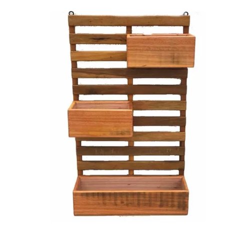 SUPORTE PLANTAS VASOS JARDIM VERTICAL PAREDE MADEIRA DEMOLIÇÃO MINAS ARTE PRÓPRIA JARDIM VERTICAL MA
