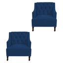 Ver imagem 1 de Kit 02 Poltronas Genesis Azul Escuro