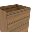 Ver imagem 5 de Balcão 3 Gavetas Kappesberg Celeste 100% Mdf Nogueira 60cm