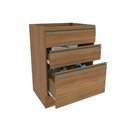 Ver imagem 2 de Balcão 3 Gavetas Kappesberg Celeste 100% Mdf Nogueira 60cm