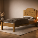 Ver imagem 1 de Cama para Quarto de Solteiro Mdf Estilo Padrão com Pés Alto Iris:nature