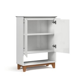 Sapateira Hall Vertical com 2 Portas Flow para Entrada ou Quarto - Apartamento ou Casa - Branco - 7