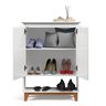 Sapateira Hall Vertical com 2 Portas Flow para Entrada ou Quarto - Apartamento ou Casa - Branco - 9