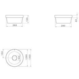 Cuba Sobrepor Deca Slim Redonda 30cm Sálvia L.22030.49 - 4