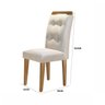 Conjunto Sala de Jantar Mesa 4 Cadeiras Luísa Espresso Móveis - 4