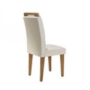 Ver imagem 7 de Conjunto Sala de Jantar Mesa 4 Cadeiras Luísa Yescasa Branco/Veludo Creme/Off White/Imbuia