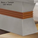 Ver imagem 6 de Conjunto Sala de Jantar Mesa 4 Cadeiras Luísa Yescasa Branco/Veludo Creme/Off White/Imbuia