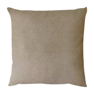 Capa para Almofada Quadrada Lisa em Linho Cru