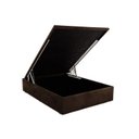 Ver imagem 1 de Cama Box Baú Casal Universal Suede Brown (138x188x35) - Ortobom