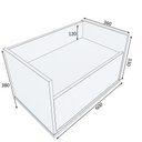 Ver imagem 2 de Gabinete Multifuncional com 01 Gaveta e Rodízios Branco- Pea Móveis