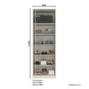 Ver imagem 2 de Armário 2 Portas Seletto Areia - Henn