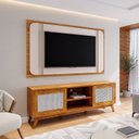 Ver imagem 1 de Rack com Painel para TV até 75 Polegadas 180,5CMX193CM Palha Natural Moralles