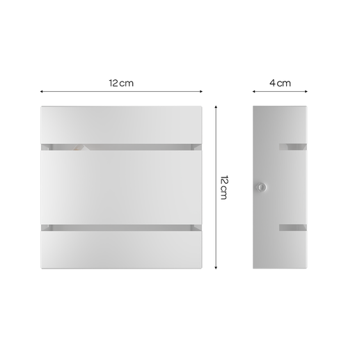 Arandela 2 Frisos Moderna, Luminária Slim - Para Ambientes Internos e  Externos Mf103