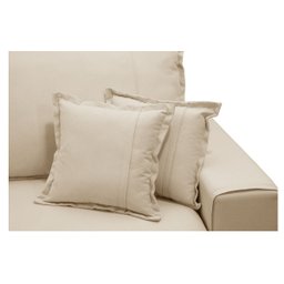 Sofá 3 Lugares Retrátil e Reclinável 230 cm Breno - Bege - 7