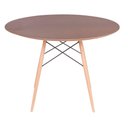 Ver imagem 1 de Mesa Eames Eiffel Redonda 120cm - Imbuia