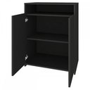 Ver imagem 3 de Escritório Completo Home Office 2 Portas 8 Nichos Preto - Artany Móveis
