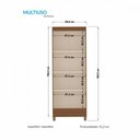 Ver imagem 4 de Armário Multiuso com Pés 2 Portas Jequitiba Off White New Opção