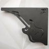 Mão Francesa Prateleira Preta Decorativa 20cm Música Guitarra Aço Zarg - 7