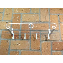 Jardim Vertical - Suporte de Parede Branco para Vasos com Ganchos Ferroflor | Decore e Organize! - 1