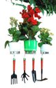 Ver imagem 2 de Jardim Vertical - Suporte de Parede Branco para Vasos com Ganchos Ferroflor | Decore e Organize!