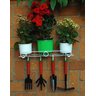 Jardim Vertical - Suporte de Parede Branco para Vasos com Ganchos Ferroflor | Decore e Organize! - 5