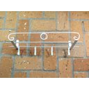 Ver imagem 1 de Jardim Vertical - Suporte de Parede Branco para Vasos com Ganchos Ferroflor | Decore e Organize!