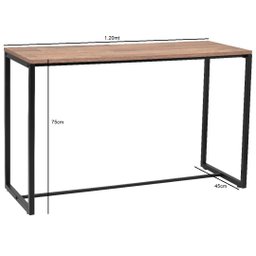 Aparador Para Cozinha Estilo Industrial Preto Fosco - 5